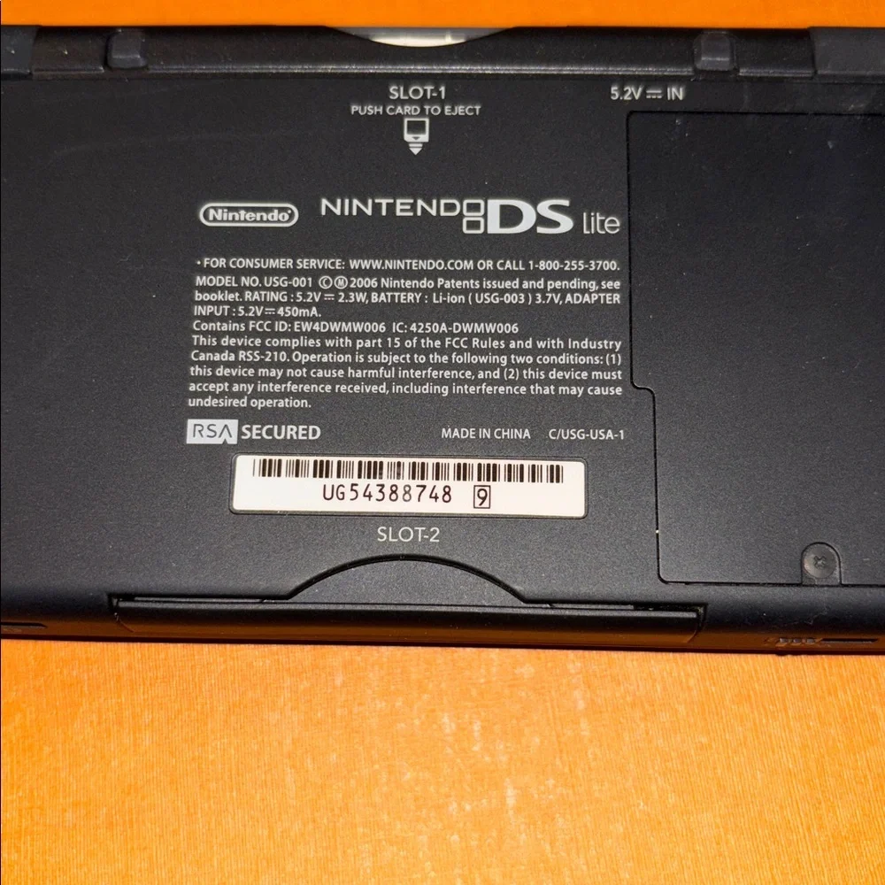 Nintendo DS Lite in Vibrant Red and Black